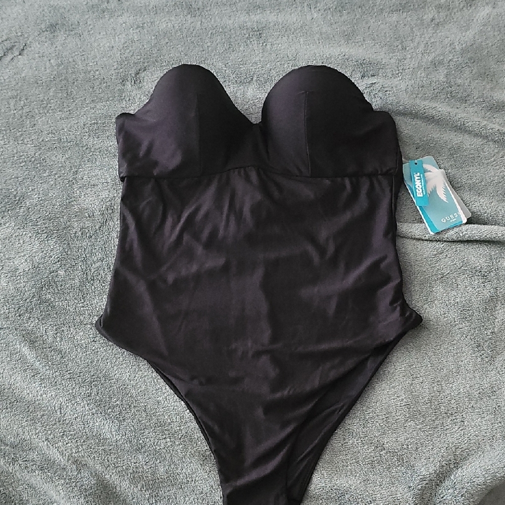Econyl By Guess Black Women's One Piece Swimsuit